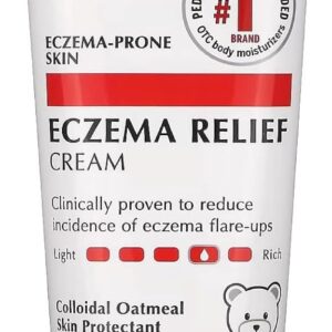 Eucerin Baby Eczema Relief Body Cream, Fragrance Free Baby Eczema Cream with Colloidal Oatmeal, Ceramide-3 and Licorice Root Extract, 8 Oz Tube