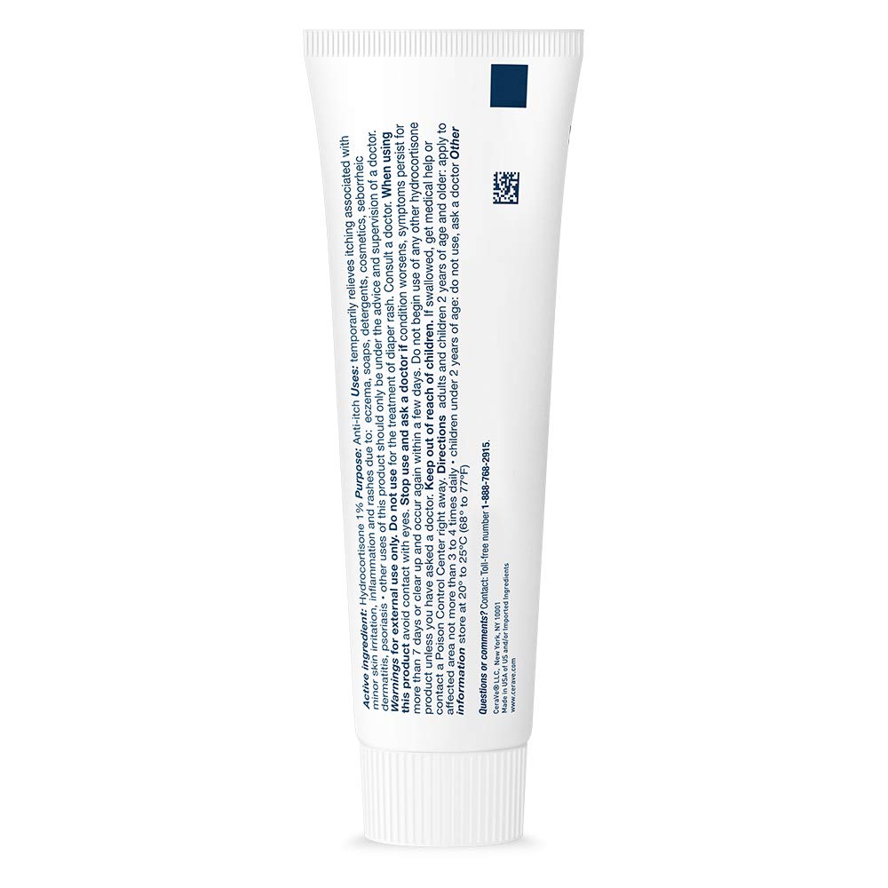 CeraVe 1% Hydrocortisone Anti-Itch Cream Fragrance-Free for Eczema Dry Skin 1 Ounce - Image 10