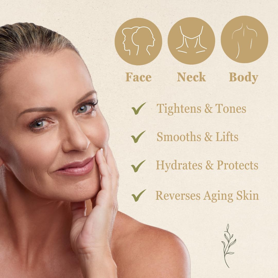 NutraVive Anti-Aging Crepe Repair Cream 8.1 Oz Body, Neck & Face Treatment - Image 3