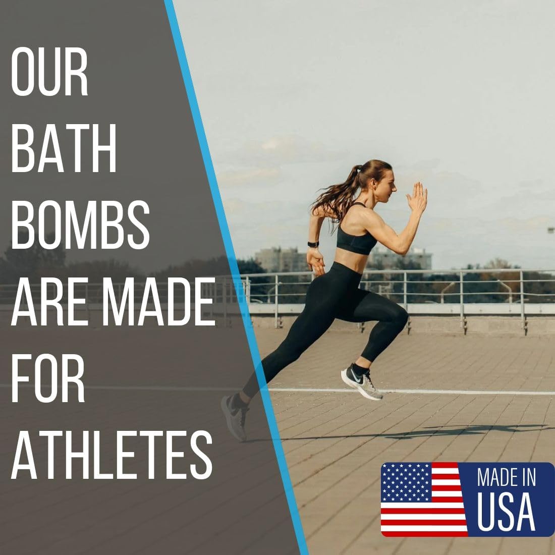Invigorating Peppermint Bath Bomb with Magnesium Epsom Salt, Muscle Recovery Formula, 6 oz - Image 4