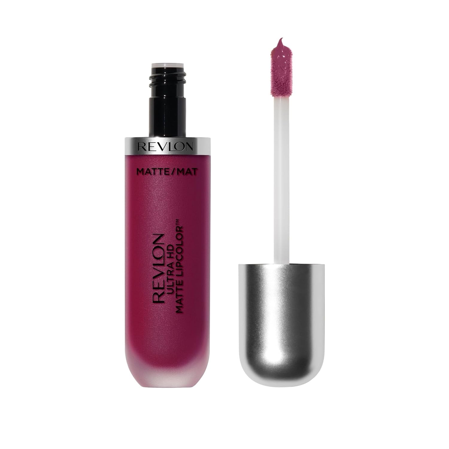 REVLON Ultra HD Matte Lipcolor, Velvety Lightweight Matte Liquid Lipstick in Pink, Addiction (610), 0.2 oz - Image 2