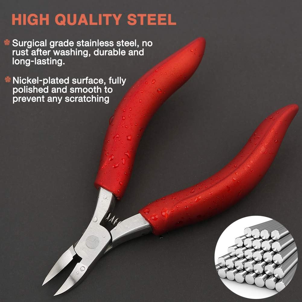 BEZOX Precision Ingrown Toenail Clippers with Comfort Grip for Thick Nails - Image 5