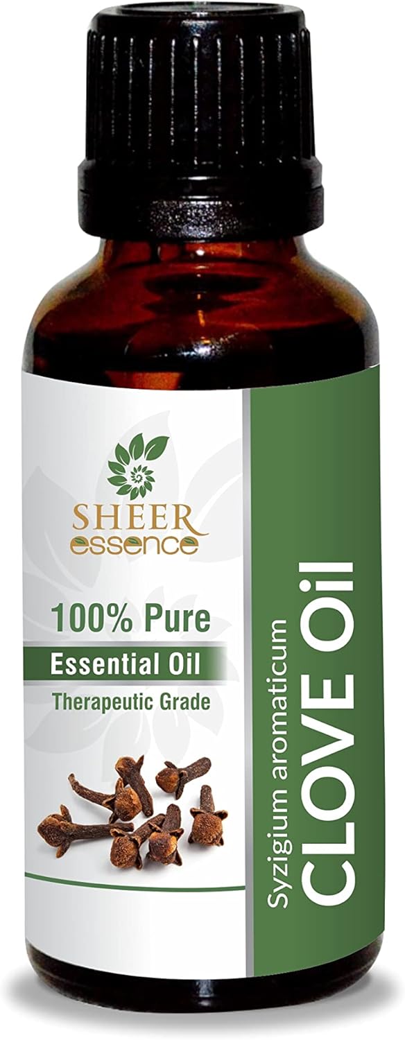 Clove Oil -(Syzygium Aromaticum)- Essential Oil 100% Pure Natural Undiluted Uncut Therapeutic Grade Oil 0.16 Fl.OZ