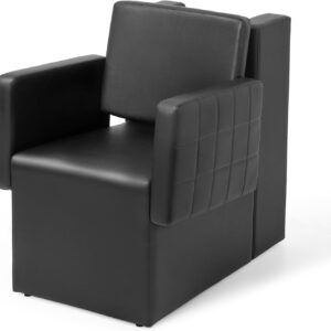 OmySalon Professional Dryer Chair for Salon, Modern Style, Black, PVC Leather, 330 lbs Weight Capacity, Perfect for Beauty Salon Services