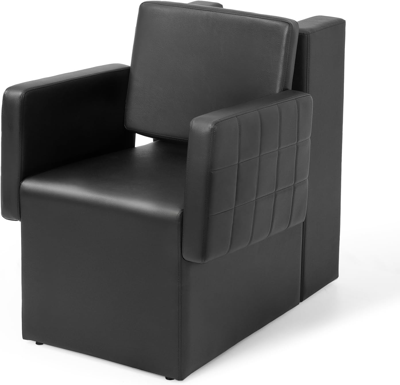 OmySalon Professional Dryer Chair for Salon, Modern Style, Black, PVC Leather, 330 lbs Weight Capacity, Perfect for Beauty Salon Services