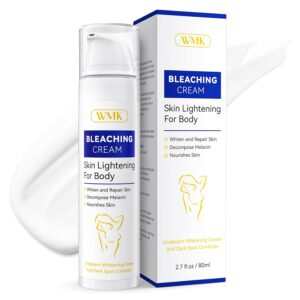 WMK Skin Lightening Cream for Intimate Areas - 80ml (2.7 fl oz) Bigger Size | Vitamin C Dark Spot Remover for Underarms, Knees, Elbows & Bikini Line