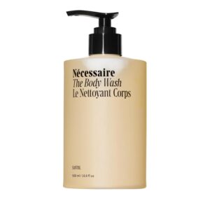 Nécessaire The Body Wash Santal. Natural Body Wash for Women & Men, Therapeutic Shower Gel with Epsom Salt + Minerals. Gel Cleanse,16.9 fl oz.