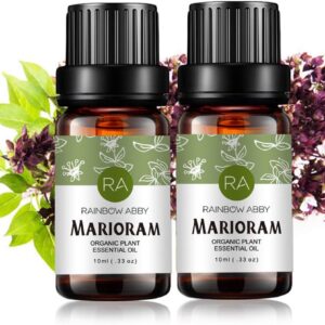 2-Pack Marjoram Essential Oil 100% Pure Oganic Plant Natrual Flower Essential Oil for Diffuser Message Skin Care - 10ML