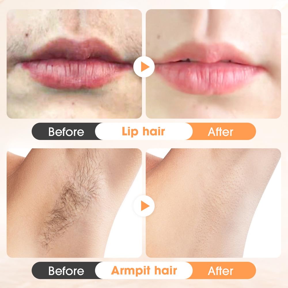 Gentle Hair Removal Cream Kit for Women with Scraper for Body Face Lips - Image 5