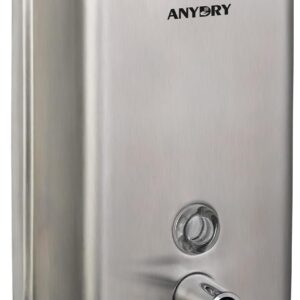 Commercial Soap Dispenser Wall Mount, Brushed Stianless Steel Finish Manual Soap Dispenser - 37oz (1100ml) Model 1003