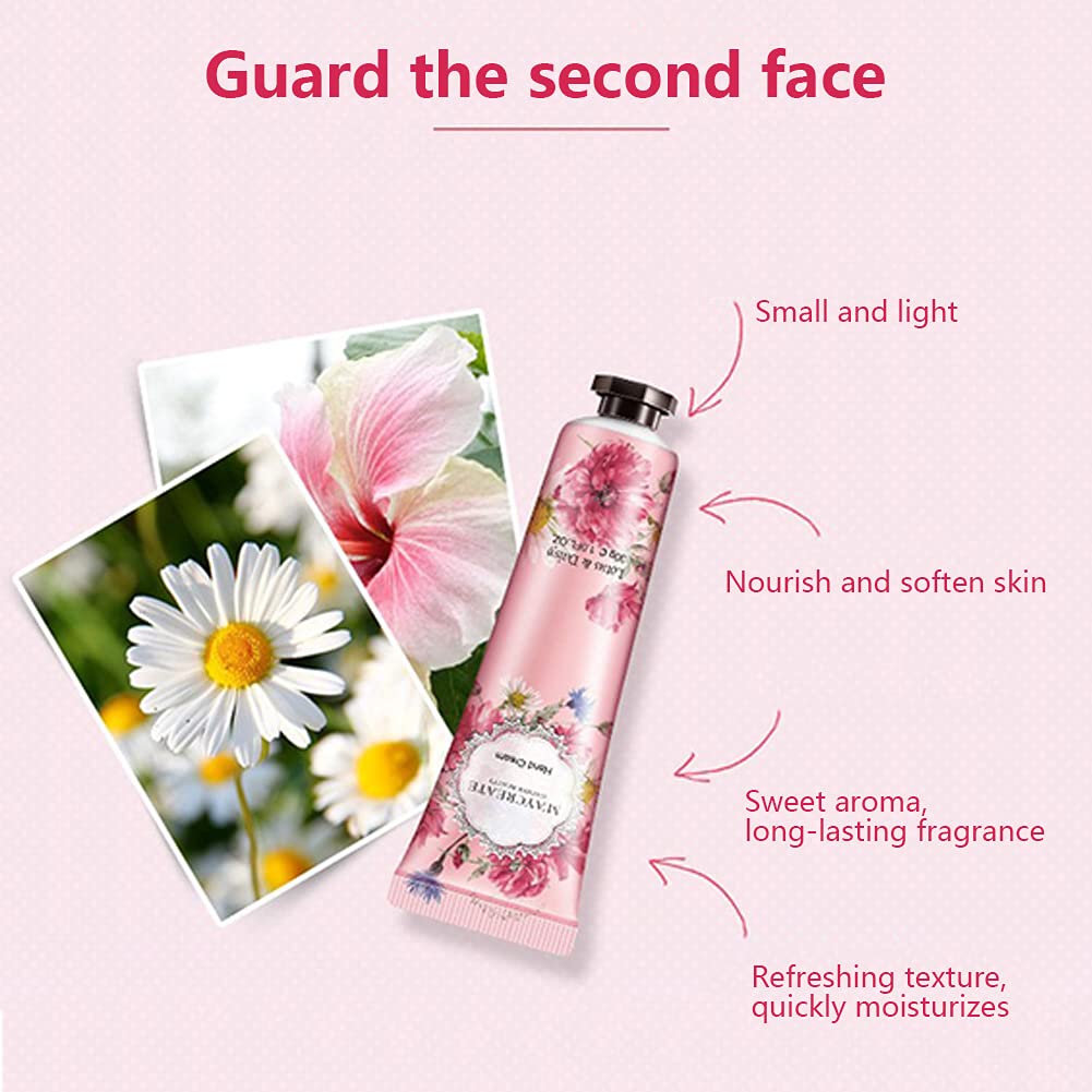 20 Pack Plant Fragrance Hand Cream Moisturizing Hand Cream for Dry Hands Thanksgiving Christmas Gift Set Travel Size Hand Lotion - Image 2