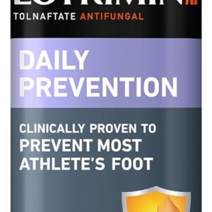 Lotrimin AF Athlete's Foot Daily Prevention Deodorant Powder Spray, 5.6 Ounce