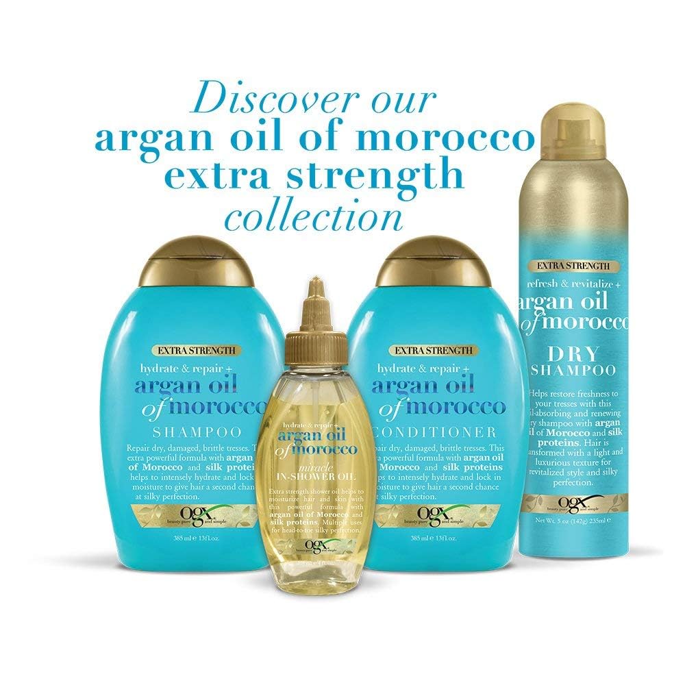 OGX Extra Strength Hydrate Repair + Argan Oil of Morocco Hair Mask Deep Moisturizing Conditioning Treatment, Citrus, 6 Ounce - Image 3