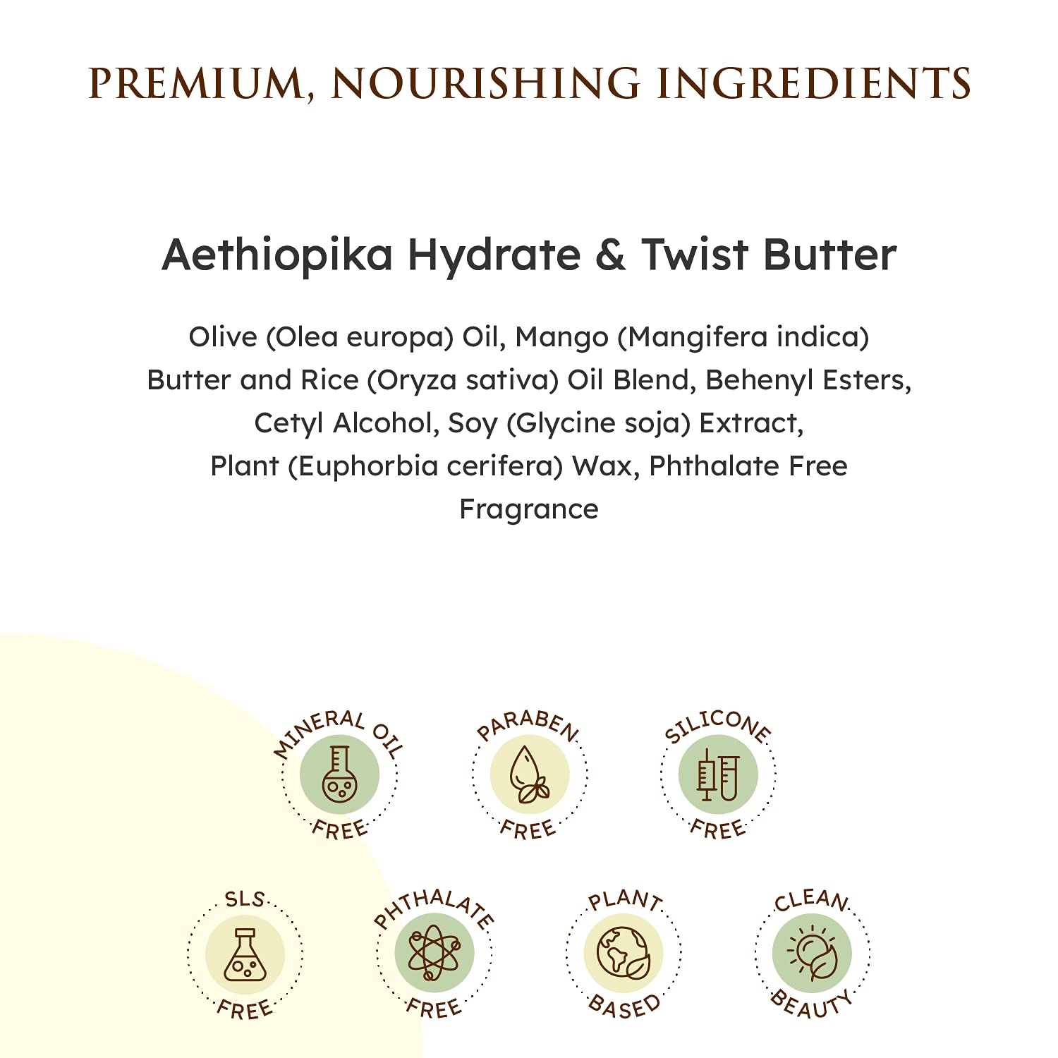 Qhemet Biologics Aethiopika Hydrate & Twist Butter - Frizz-Free Styling Butter Adds Flexible Definition to High & Low Porosity Hair - Smooth Edges, Soften & Flatten Locs, Twists & Braids (4.7 oz) - Image 8