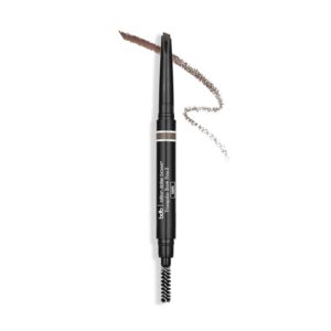 Billion Dollar Brows Universal Eyebrow Pencil – Dual-Ended with Triple Threat Triangular Tip & Spoolie, Waterproof, Natural Finish, Easy to Use, Vegan & Cruelty-Free for Perfectly Defined Brows