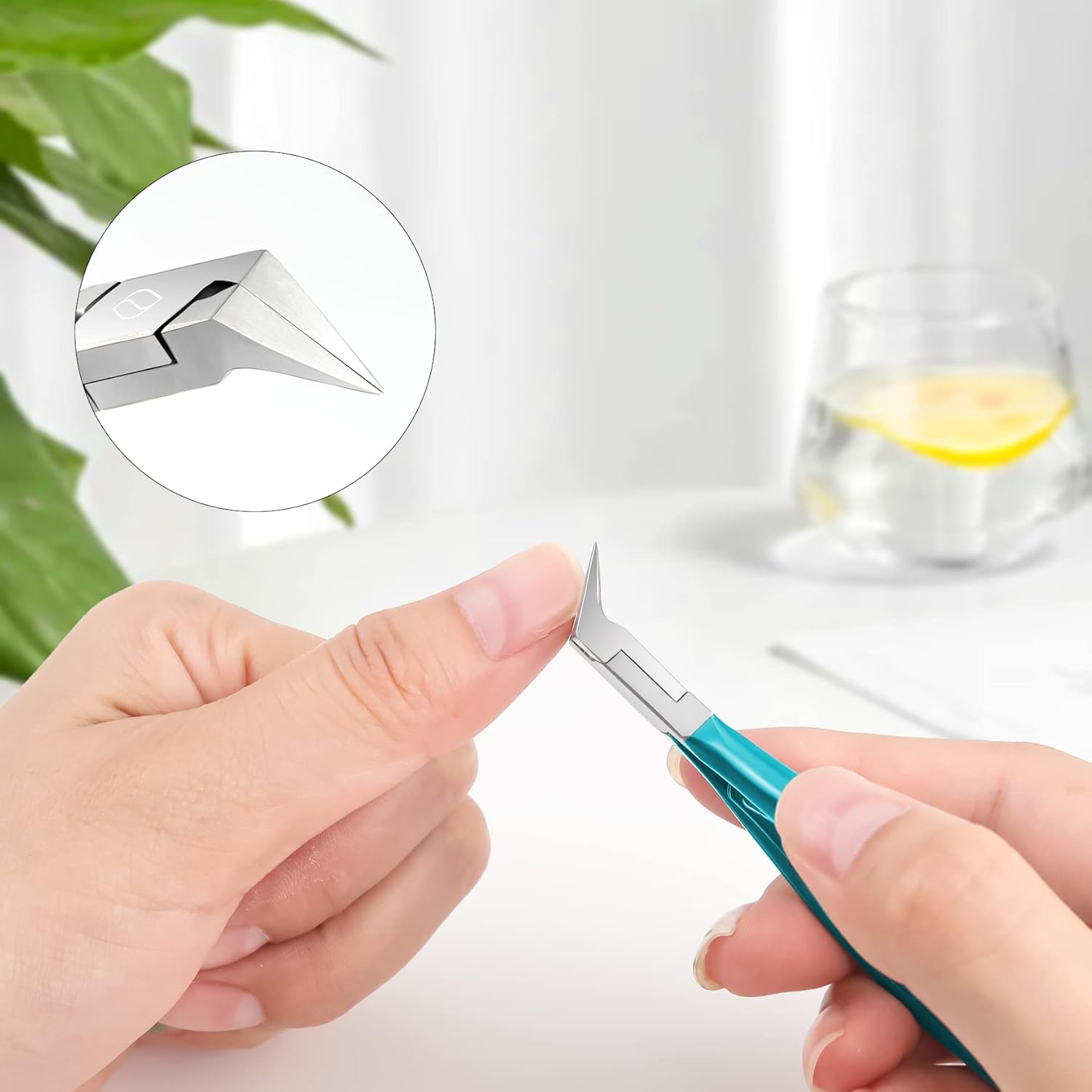 FERYES Toenail Clipper Straight Blade for Ingrown and Thick Nails - Stainless Steel and Sharp Pointed Tip Ingrown Nail Clipper – Wide Jaw Toe Nail Cutter Podiatry Tool - Image 8