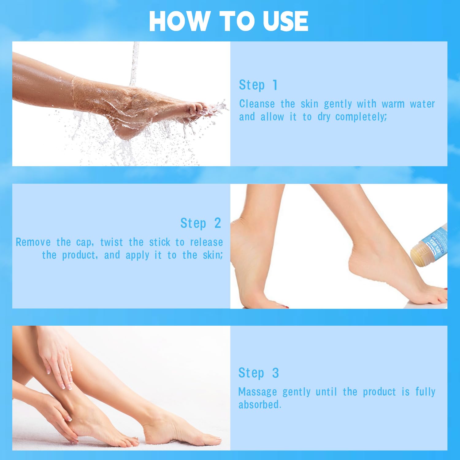 Urea Cream 60% with 2% Salicylic Acid Foot & Hand Cream Stick - Repair Balm for Cracked Hands, Elbows, Knees, Feet & Heels, Calluses and Exfoliation, Hydrates & Softens Dry Skin, 1.41 oz (1) - Image 6