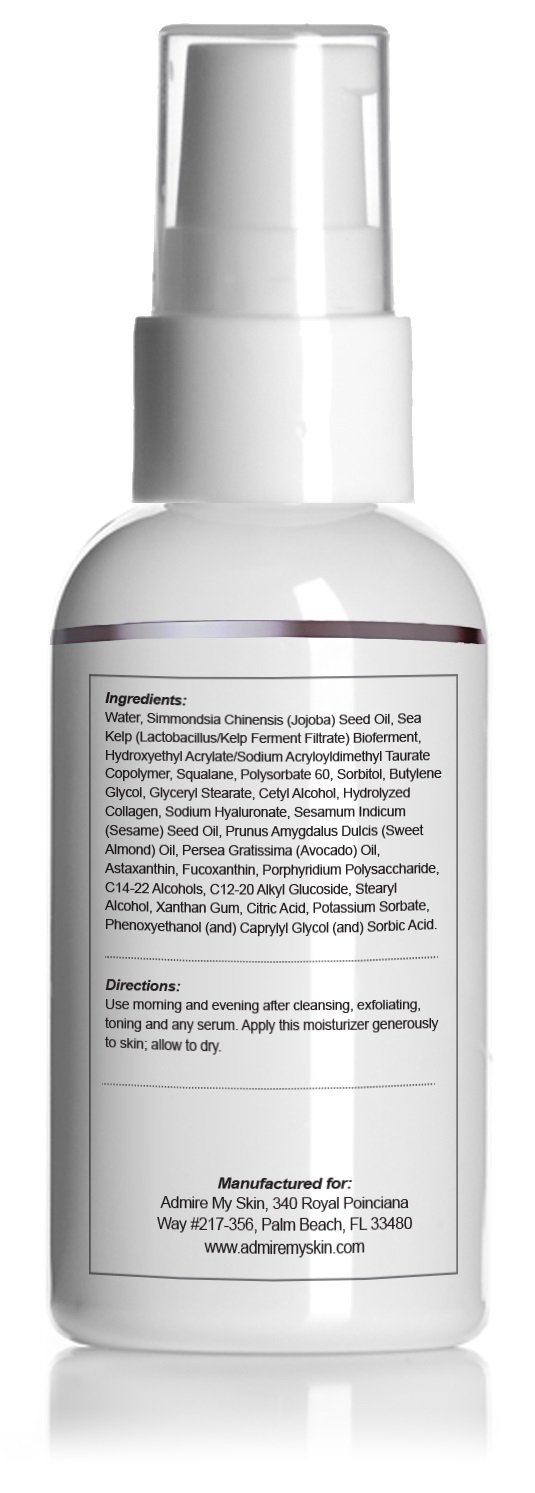 Admire My Skin Collagen Cream Moisturizer For Dry Skin - Hyaluronic Acid Cream - Non Comedogenic Hydrating Cream Eliminates Dull Dry Skin for That Healthy Youthful Glow 2oz - Image 6