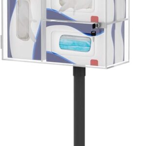 CTA Digital Compact Mobile Sanitizing Station & Automatic Soap Dispenser