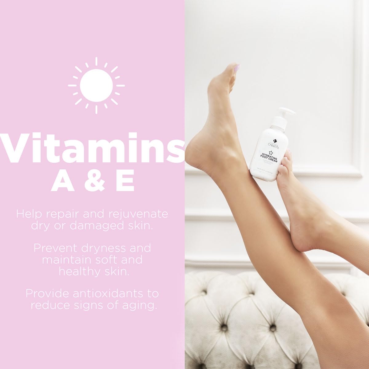 Intensive Hydrating Foot Cream for Dry Cracked Heels and Feet, 8.5 oz, with Seaweed Extract - Image 5