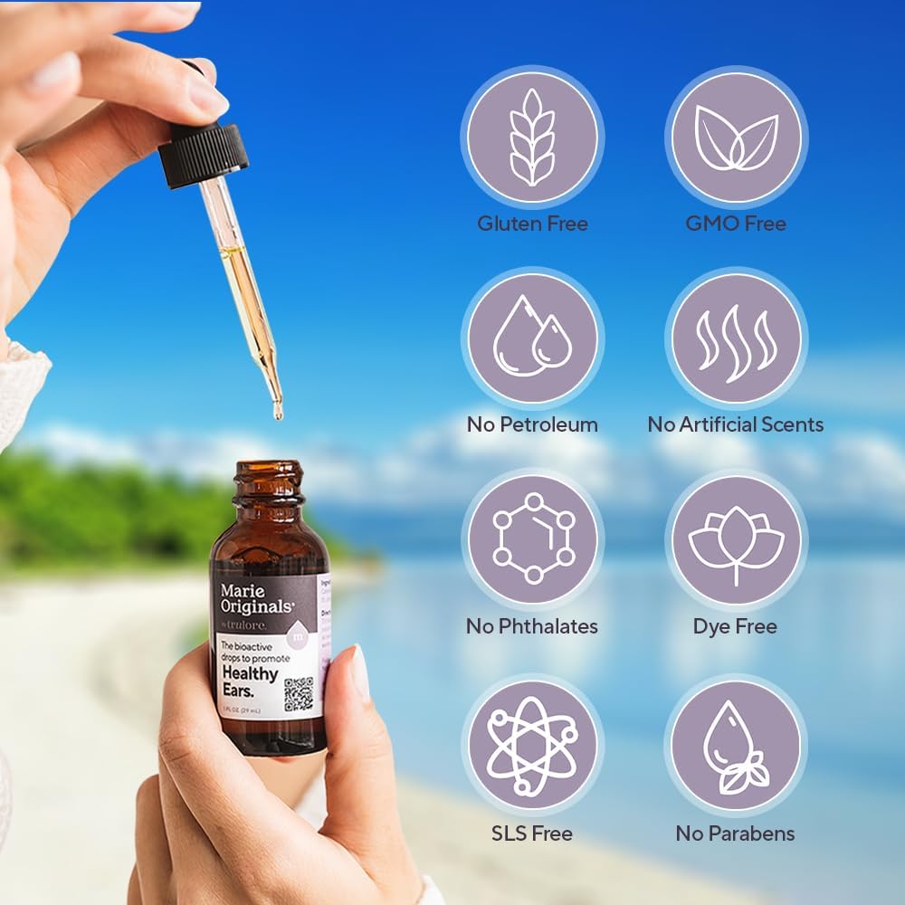 Marie Originals Natural Mullein Garlic Ear Oil Drops 1 oz Soothes Pain & Aids Wax Removal - Image 6