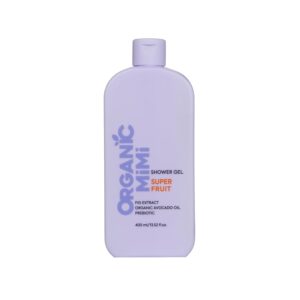 Superfruit Shower Gel with Avocado, Fig & Prebiotics – Hydrating, Elasticity-Boosting, Antioxidant Care – Vegan, Organic Body Wash – 400 ml