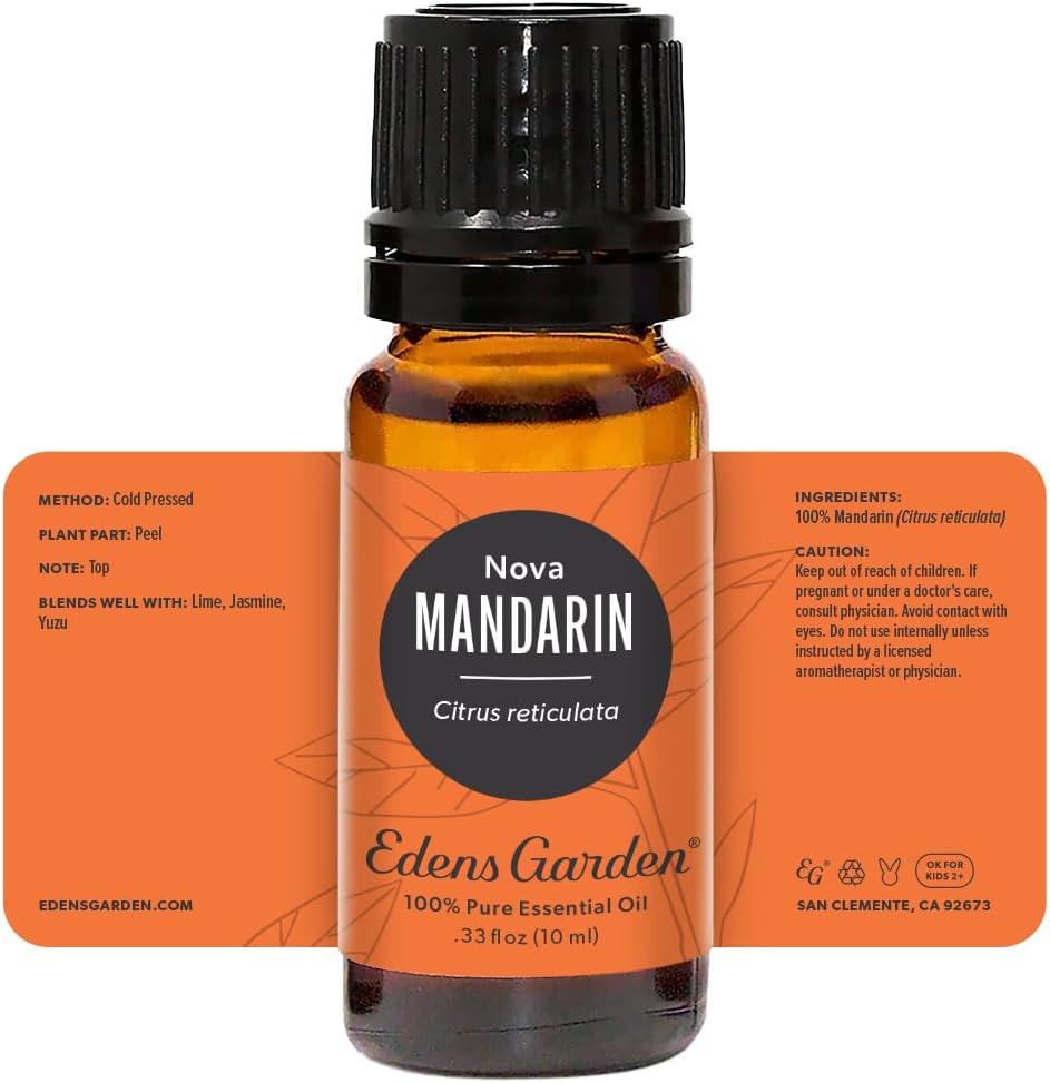 Edens Garden Mandarin- Nova Essential Oil- 100% Pure Premium Grade, Undiluted, Natural, Therapeutic, Aromatherapy, The Best for Diffuser, Candle, Laundry, Kid Safe 10 ml (.33 fl oz) - Image 8