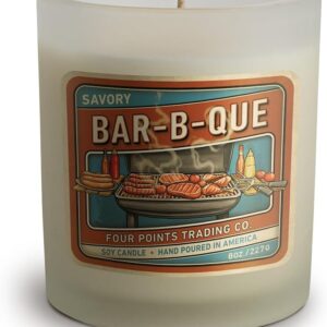 BBQ Scented 8 Oz Soy Aromatherapy Candle w/Jar - Four Points Trading Co.