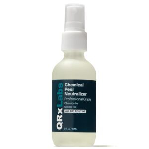 QRxLabs Chemical Peel Neutralizer - Skin pH Balancer for Salicylic, Lactic & Glycolic Acid - Post Peel Spray - 2 Fl Oz Face Neutralizer