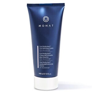 MONAT Curl Perfection™ Curl-Defining Cream Infused with Rejuvenique®, Frizz-Fighting & Moisturizing Leave-In Styling Cream- All-Day Defined, Soft & Bouncy Curls for Wavy & Curly Hair -148 ml/5 fl oz