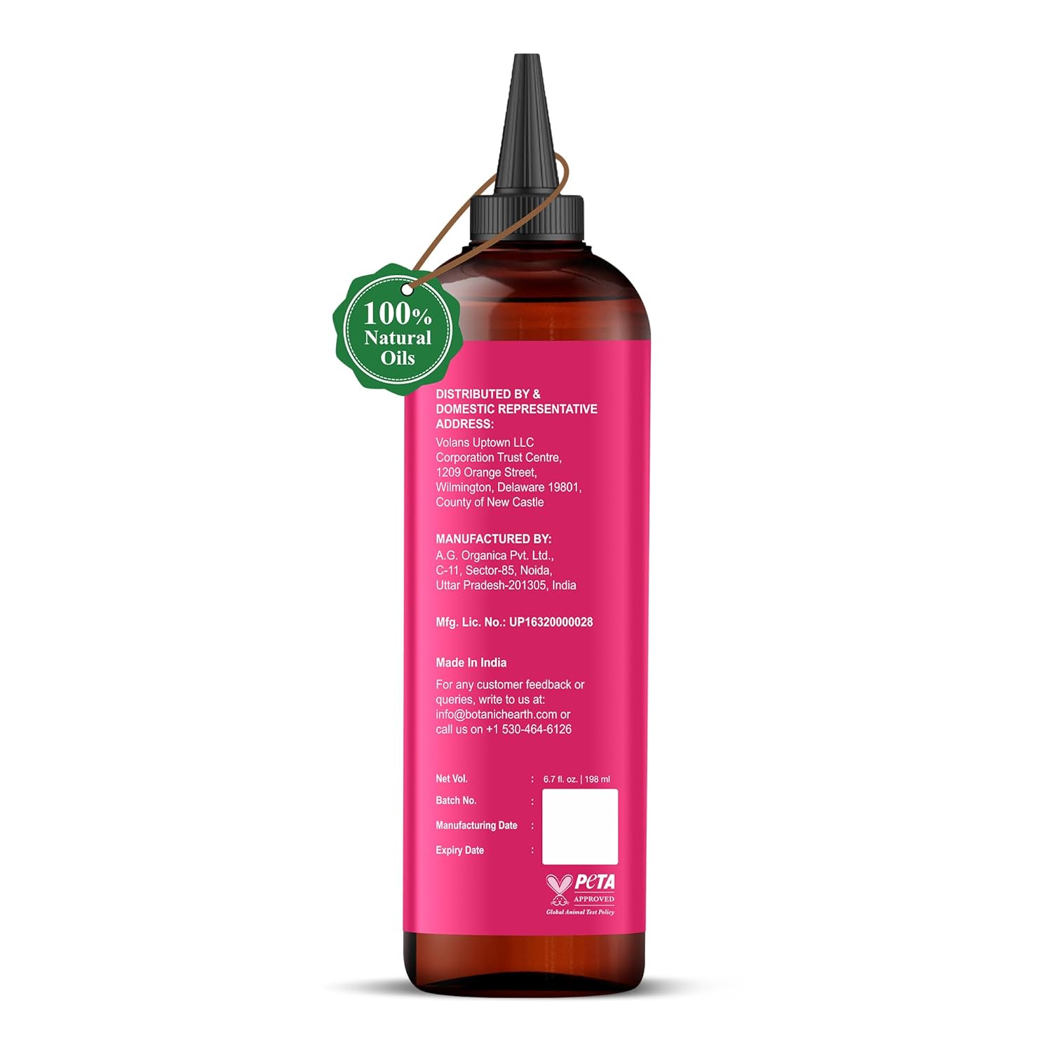Botanic Hearth Hibiscus & Silk Protein Hair Oil 6.7 fl oz for Hair Growth and Repair - Image 8