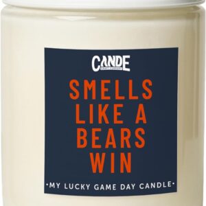 CE Craft - Smells Like A Bears Win - Football Themed, Chicago Gift, Bourbon Vanilla Candle