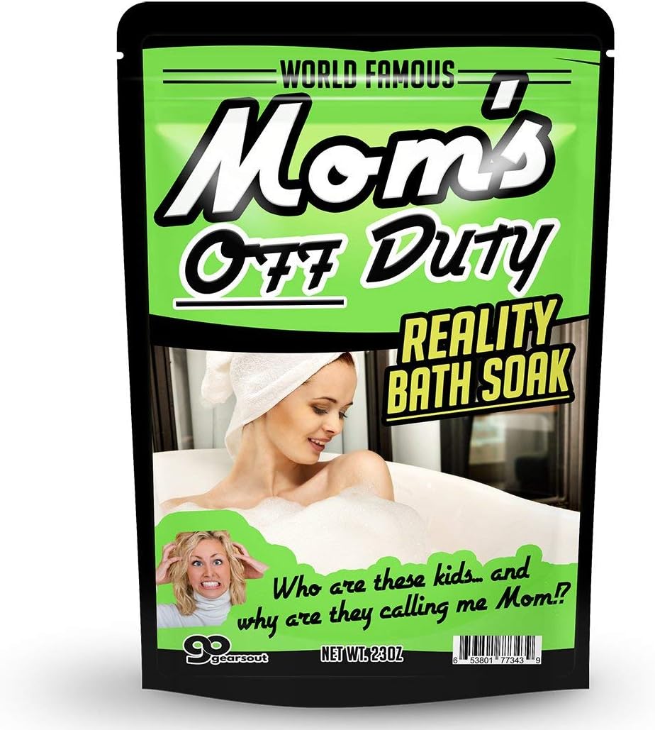 Mom’s Off Duty Bath Soak – Purple Bath Salts Luxury Bath Funny Girlfriend Gifts for Best Friends Bath and Body Gifts for Women Mediterranean Sea Salts Ladies Night Gifts Funny Mother’s Day Spa Gifts - Image 2