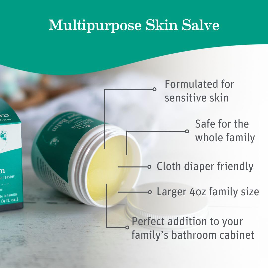 Earth Mama Nipple Butter and Diaper Balm 2-Piece Set for Breastfeeding & Baby Care - Image 3