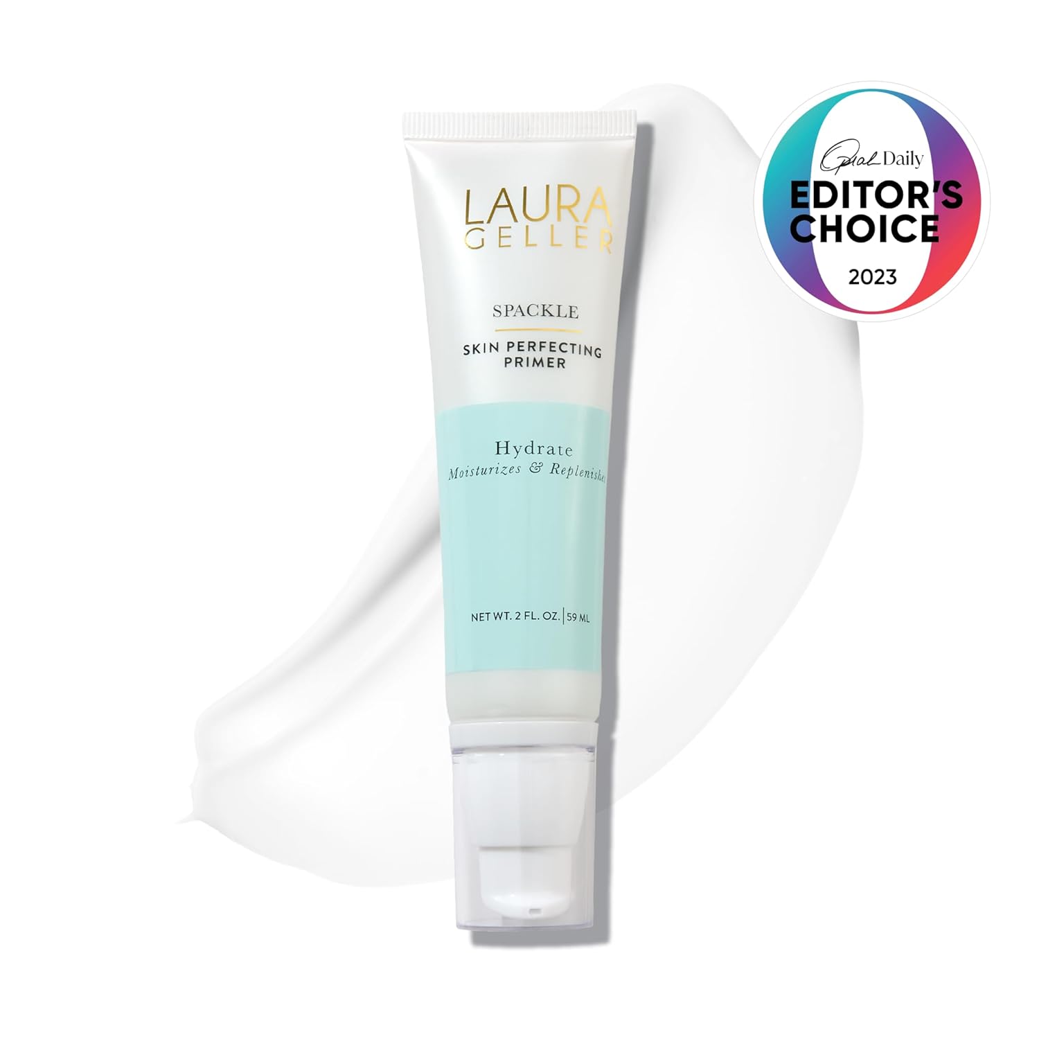 LAURA GELLER NEW YORK Spackle Primer - Hydrate - Super-Size 2 Fl Oz - Hyaluronic Acid Makeup Primer for Mature Skin - Image 9