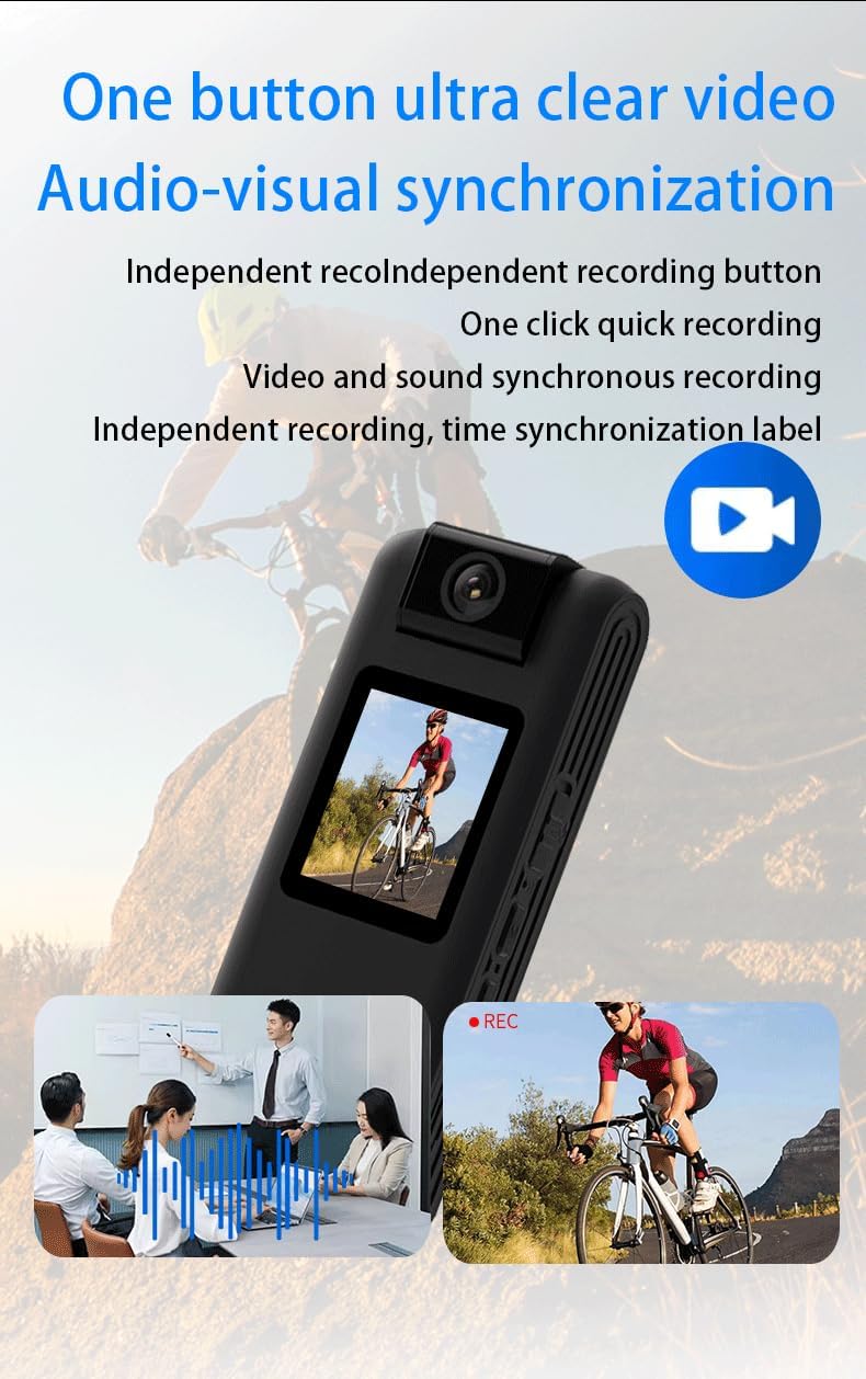Mini 1080P Portable Wearable Body Camera with 1.3" LCD and Night Vision - Image 6