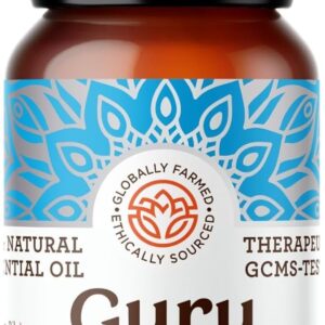 GuruNanda Breathe Easy Essential Oil - Nasal Congestion Relief with Pure Eucalyptus, Aromatherapy Blend for Healthy Breathing (15 ml)