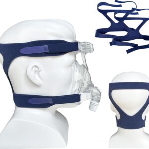 2 Packs Universal Headgear Closed Edges Replacement Headgear Strap CPAP Mask Full Face Replace Part (Without Mask)