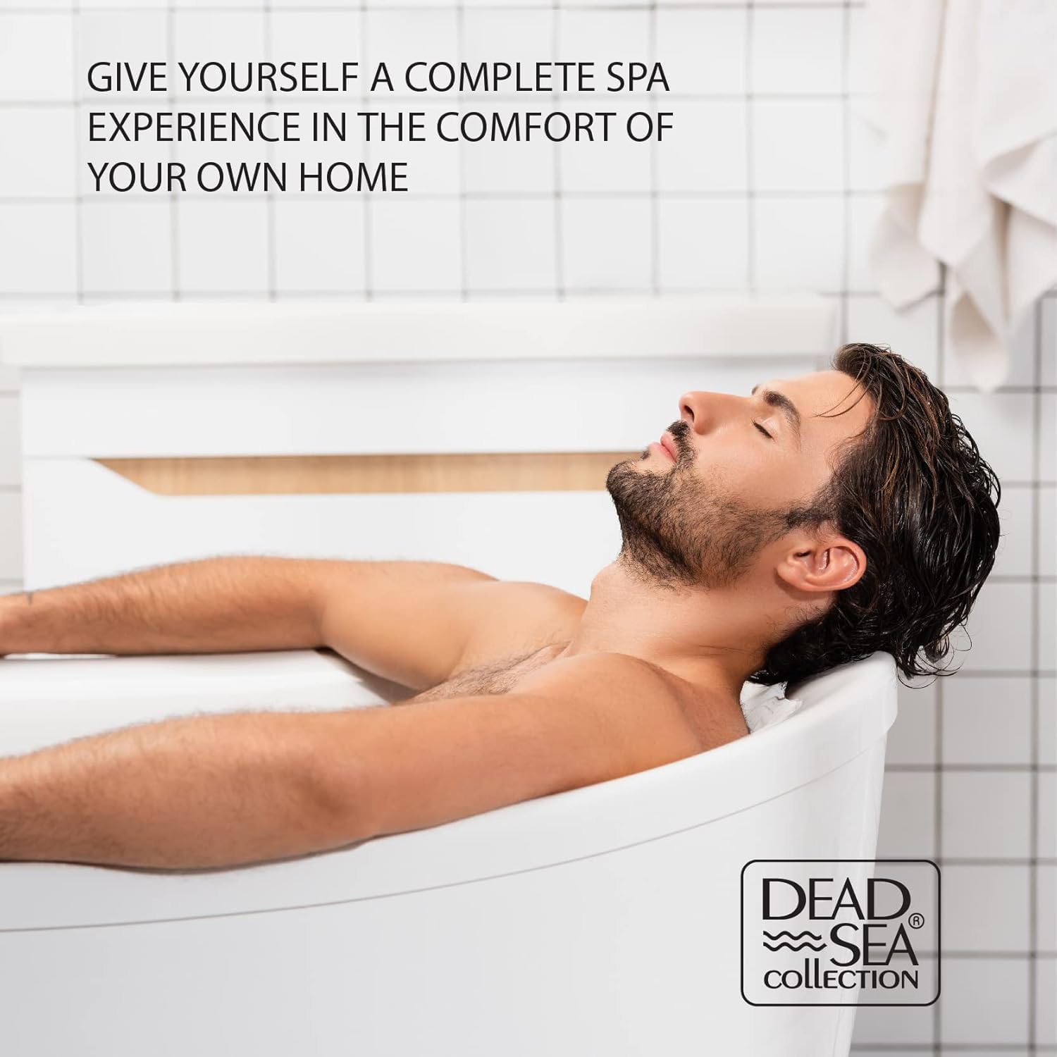 Dead Sea Collection Bath Salts for Men with Sandalwood Oil - Muscle Recovery Bath Soak – Mens Pure Dead Sea Salt for Soothing and Relaxing - 37 Oz - Image 5