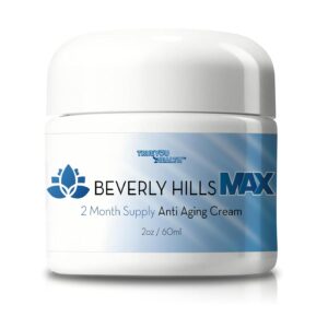 Beverly Hills Max Cream - 2 Month Supply - Anti Aging Cream with Vitamin C, E, & A - Lift & Firm with Anti Wrinkle Moisturizer Formula - Support Skin Stem Cell Longevity - Anti Aging Collagen Cream