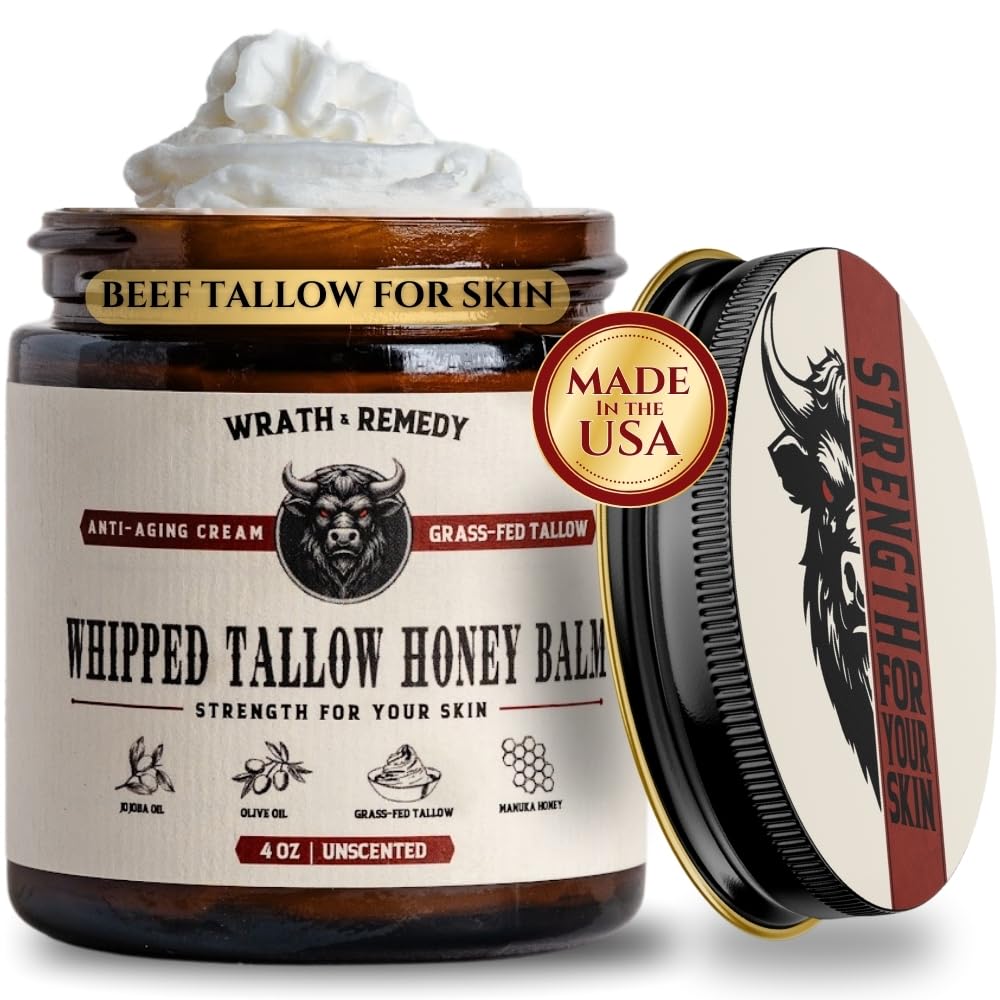 Wrath & Remedy Organic Beef Tallow Moisturizer 4 OZ Unscented for Sensitive Skin Eczema - Image 9
