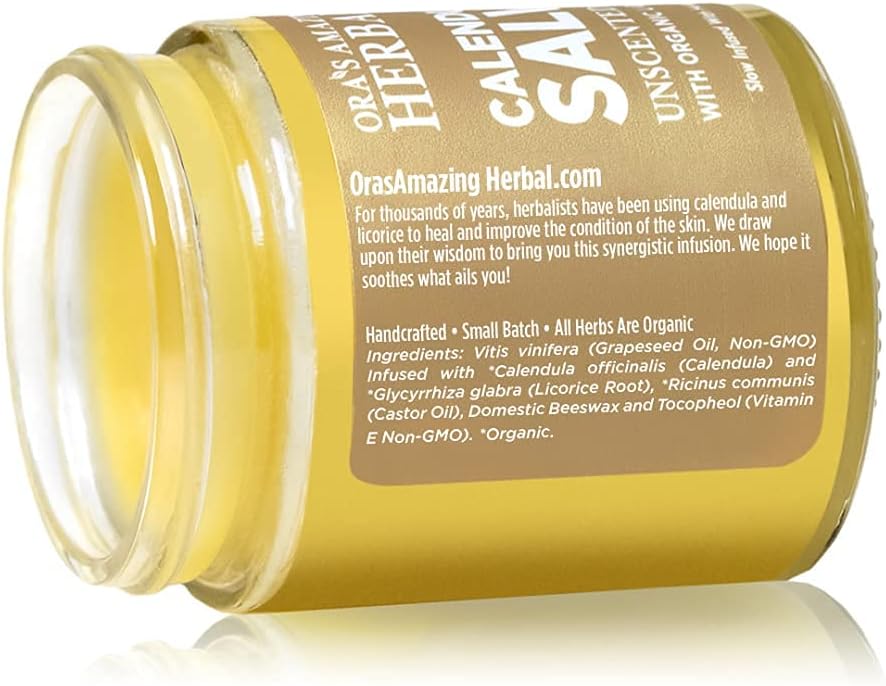 Ora's Amazing Herbal Calendula Salve 2 oz Coconut-Free Ointment for Sensitive Skin - Image 3