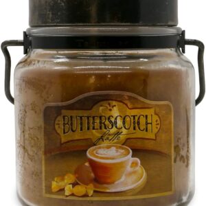 McCall’s Candles | Butterscotch Latte | 16 oz Scented Candle | USA-Poured | Vintage Rustic Jar | Cozy Coffeehouse-Inspired Fragrance