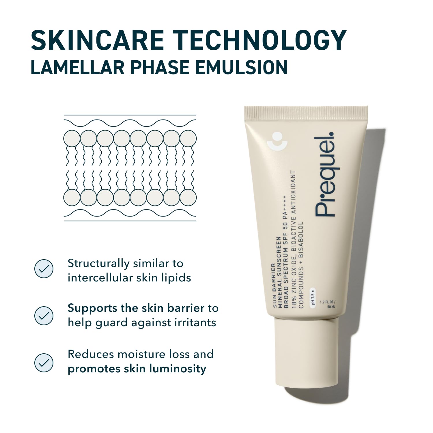 Skin Sun Barrier Mineral Sunscreen SPF 50 PA++++ Zinc Oxide Sunblock 1.7oz Travel Size - Image 4