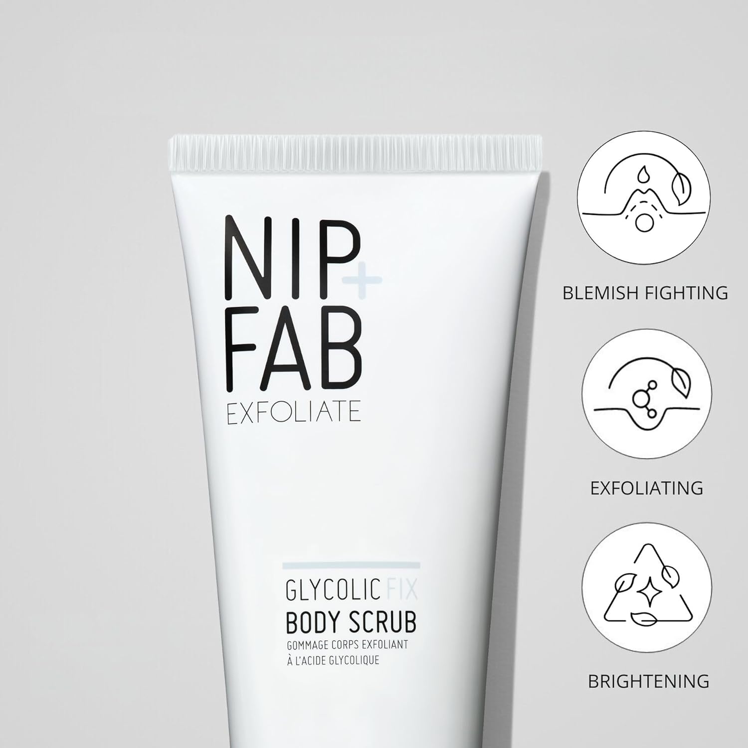 Nip+Fab Glycolic Fix Body Scrub, 6.70 Fl Oz, with Glycolic Acid, Salicylic Acid, Shea Butter, Exfoliating and Moisturizing the Skin | Vegan, Cruelty Free, Sulphate Free - Image 5