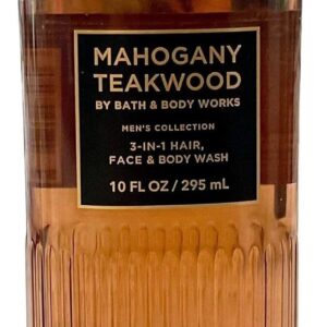 Mahogany Teakwood Body Wash 3-in-1 Hair, Face, and Body Bath And Body Work