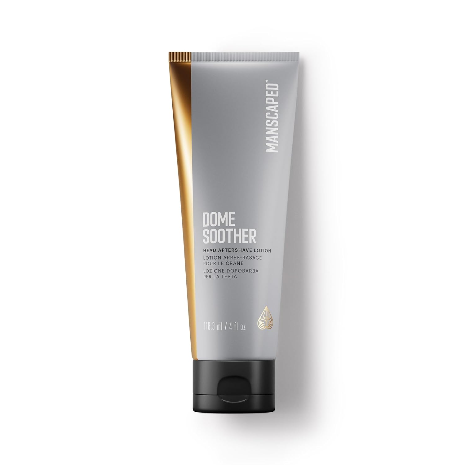 MANSCAPED® Dome Soother Men’s Head Aftershave Lotion – Infused with Aloe & Colloidal Oats for Soothing & Hydrating Scalp Skin, Quick Absorbing & Dries Clear Relieving Post-Shave Discomfort, 4 fl. Oz.