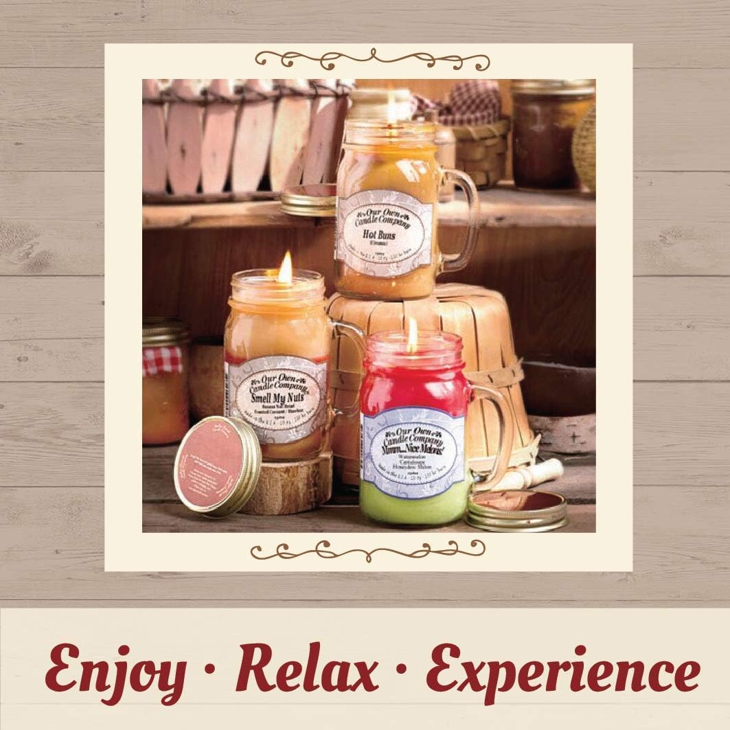 Our Own Candle Company Smell My Nuts, Nice Melons, and Hot Buns - Sassy Pack Scented Mason Jar Candles, 13 oz (3 Pack) - Image 3