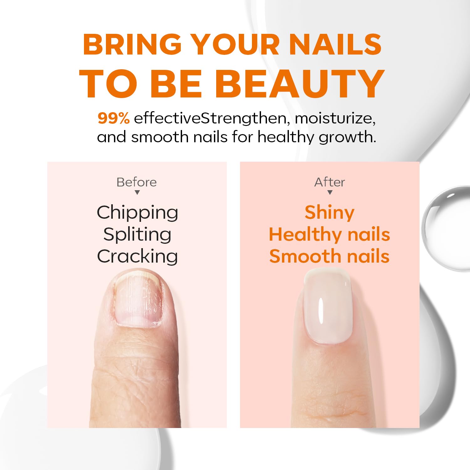 Modelones 15ml Milky White Nail Strengthener and Concealer for Damaged Nails - Image 3