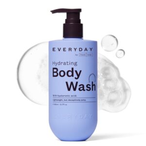 frank body Hydrating Body Wash | Vegan & Cruelty Free | Made with Hyaluronic Acid, Glycerin and Aloe Vera to Hydrate, Plump and Cleanse | Cucumber and Waterlily Scent (360mL / 12.17 fl oz)